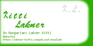kitti lakner business card
